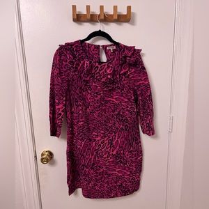 Juicy Couture pink leopard print dress